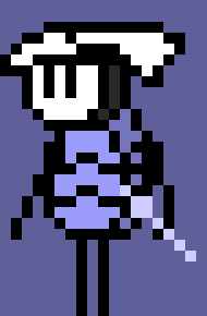 [05b0c1] *He arrives in PAM Center. His head turns slightly.*