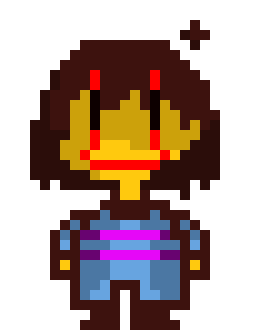 [1b0f91] Frisk Smiley face! [Why they kinda look like Flowey-](original!)