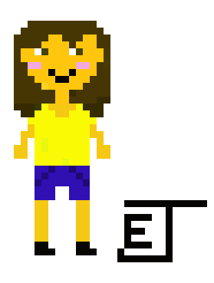 [ddbe16] Pixel portrait