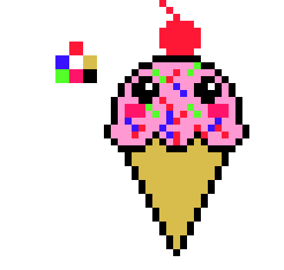 [9664c4] Ice cream with a cherry on top