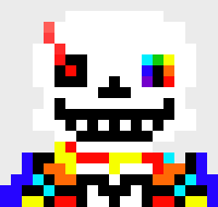 [46ea29] *reaches hand out to shake*i'm sans.but,well,i'm standing next to another one,so you probably already know that.anyhow,i'm a boundary breaker.