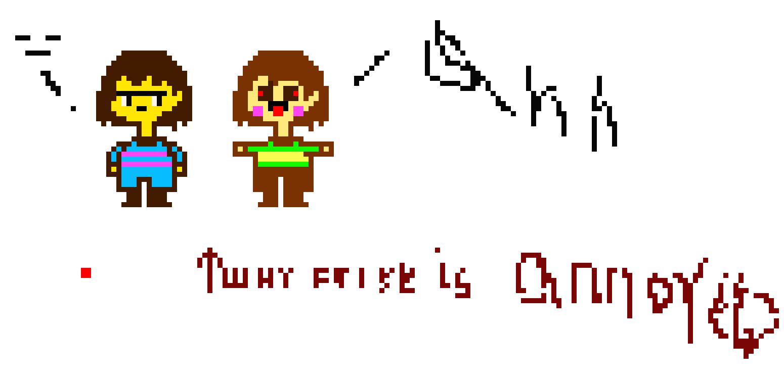 [9664c4] why frisk looks annoyed in genocide or any route
