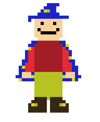 [9664c4] Blue Wizard Front