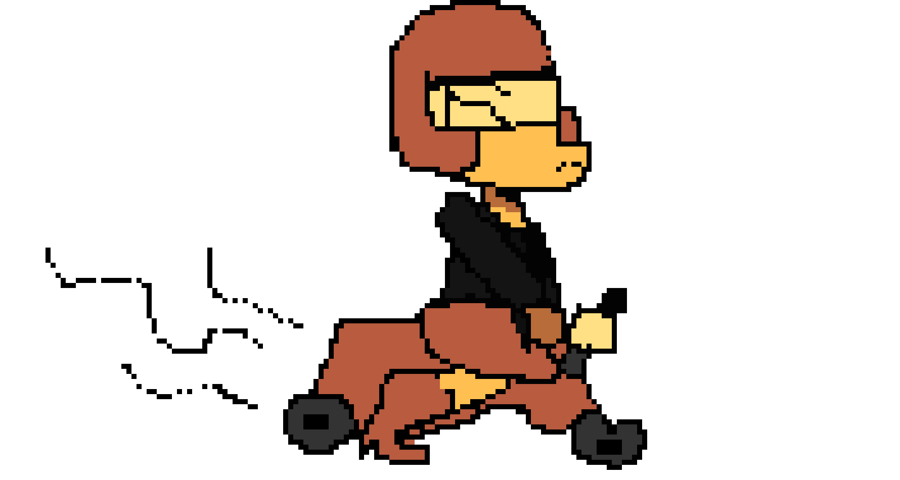 [dbf1a1] Undertale Sprite1 MotorCycle