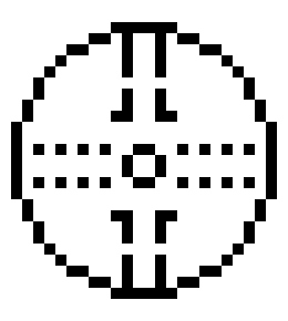 [9664c4] pixelated disc