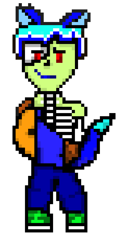 [04f305] -draws a vase with a rainbow flower in it- look behind you -the vase and the flower is there-