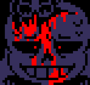 [7ce906] *(They'd both glitch into KC's house.) -HorrorTale Sans