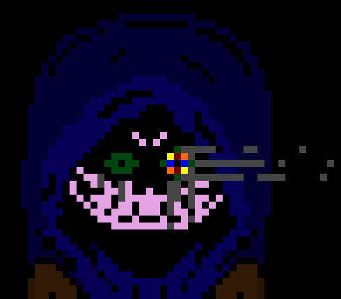 [c7b058] *confused* ...? *pulls out knife* 