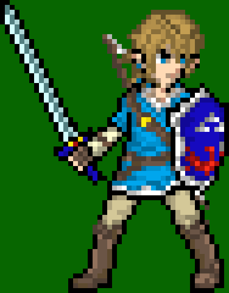 [4076f0] -reflects it with his shield, and slashes his SOUL- -Link (cleetus)