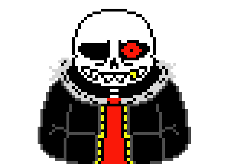 [4fbda4] starts going through the obstacles ) this isn't so bad..-fell sans 