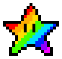 [9664c4] Rainbow Mario Star