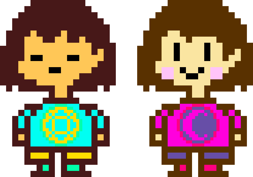 [bced9c] Elementale Frisk & Chara