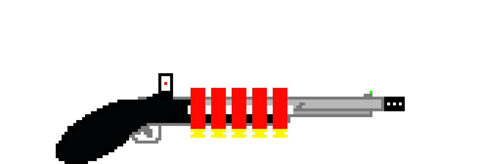 [11bff7]  Tactical Double Barrel Shotgun w/ shell stock on barrel