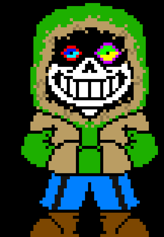 [be2951] Dust creator Sans-*looks at the green energy ball*bonjour