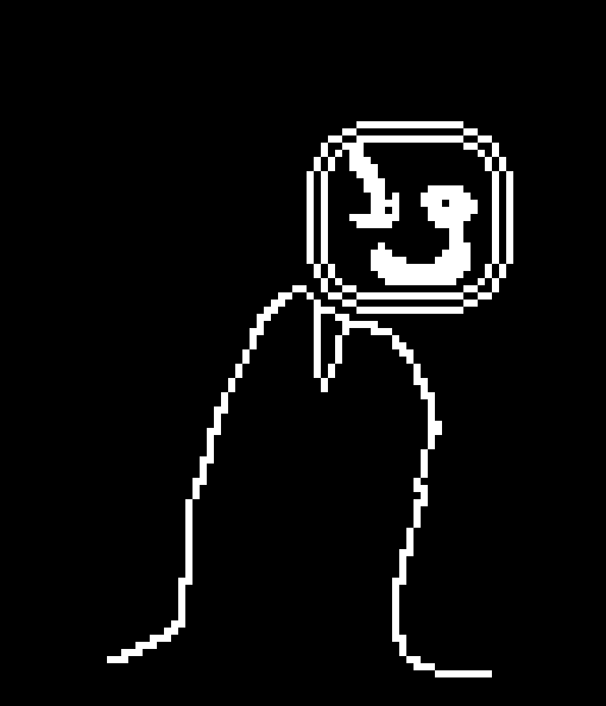 [ad3579] Currently Making A New Sprite It Reminded Me Of Gaster So I Did A Quick Draw Of It. The Gaster Part Of This Sprite Is Free To Use! - Dyna / Thunder