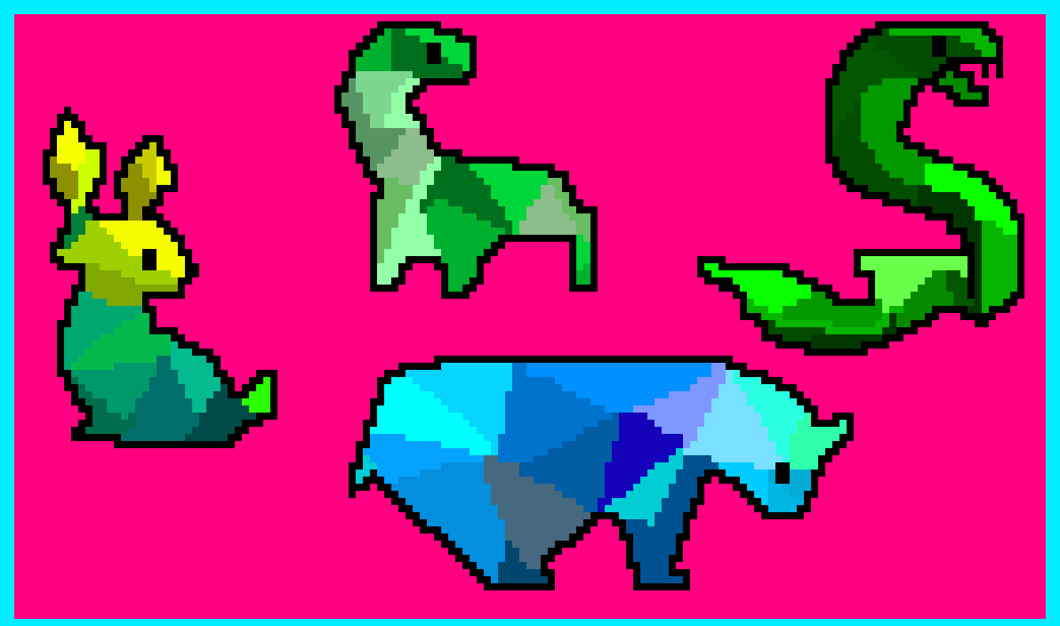 [78268d] Adorable Poly-Square Animals