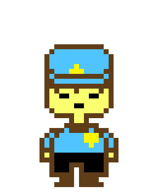 [9664c4] night guard=frisk FNAFTALE pixel art challenge