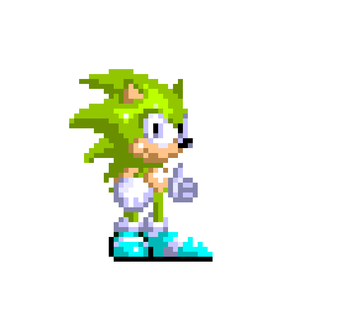 [1cc751] Senic the hedgehog my hedgehog oc