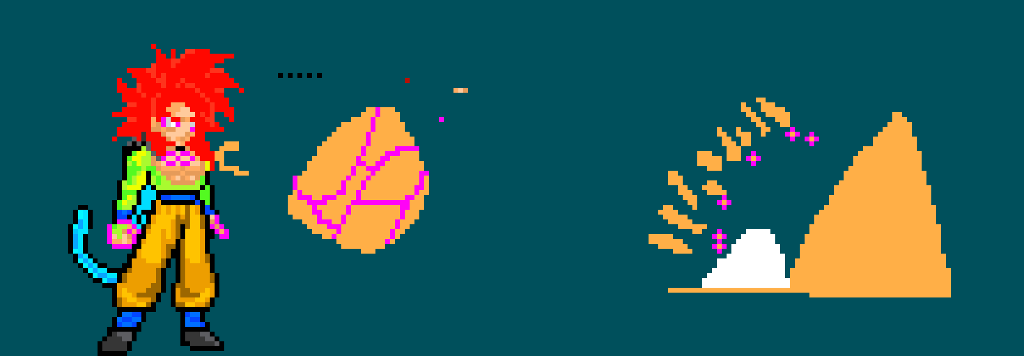 [993fcc] Super Saiyan Infinity Goku Toying With His Enemy