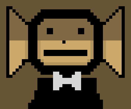 [c65169] |~| Brush let out a loud screech and ran behind Gray, ducking and holding his head |~|