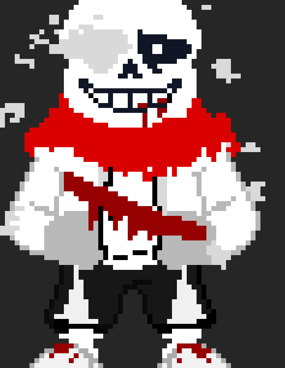 [7456f1] hehehe... he punches aaron and grabs frisk and slams her where aaron is* -genocide