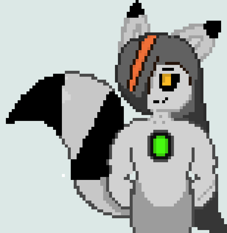 [a8c3d4] I do look like a raccoon...lol -Glitch Dreemurr