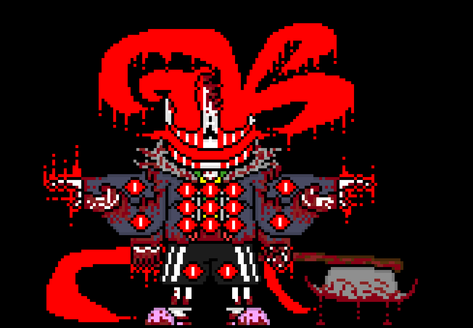 [e8cb42] ugh will you stop scaring him its getting boring *surrounds Shadow in flames of determination*