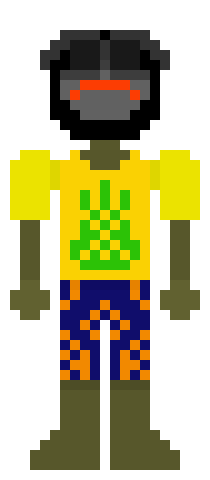 [25d002] *The second he hears the snap, His visor lights a Neon Orange* Someones here.