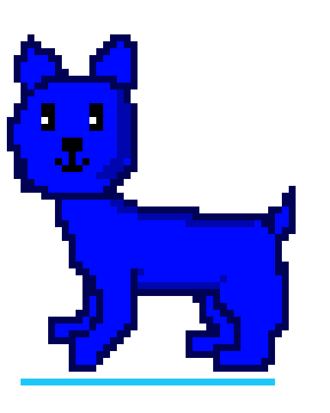 [9664c4] My blue dog