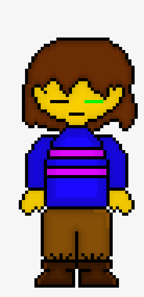 [96ca9c] i do have to warn you *eye turns green* i do use alot of differant atcks-frisk