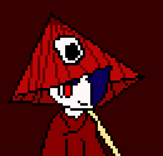 [5b2f3e] Pixel art maker's corrupted crisis: this story consists of an unwanted newcomer (which i'll need to make need to make a new sprite) who envies everyone else... he brought a "defensive bag of CORR_PTION".... the people of PAM only knew Akira knows about CORR_PTION but nobody else. Akira has gone away from PAM, to visit the Colorverse. and the newcomer gets so angry that he releases the CORR_PTION and corrupts the world. can they calm or get ECHO away?  