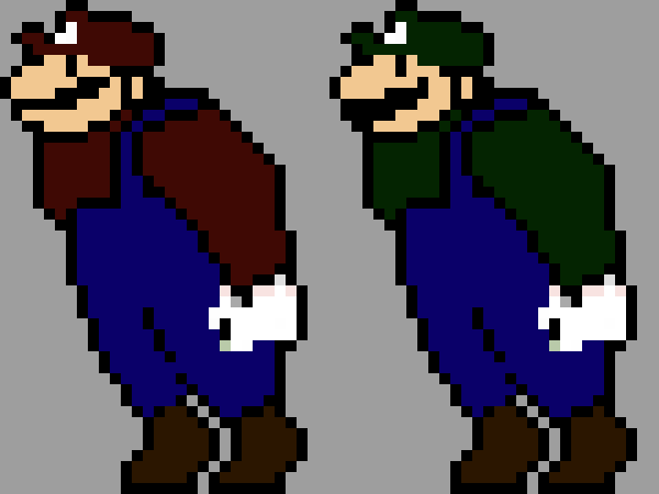 [80d3a6] Mario and luigi walk in* Um... {PC Mario and Luigi}
