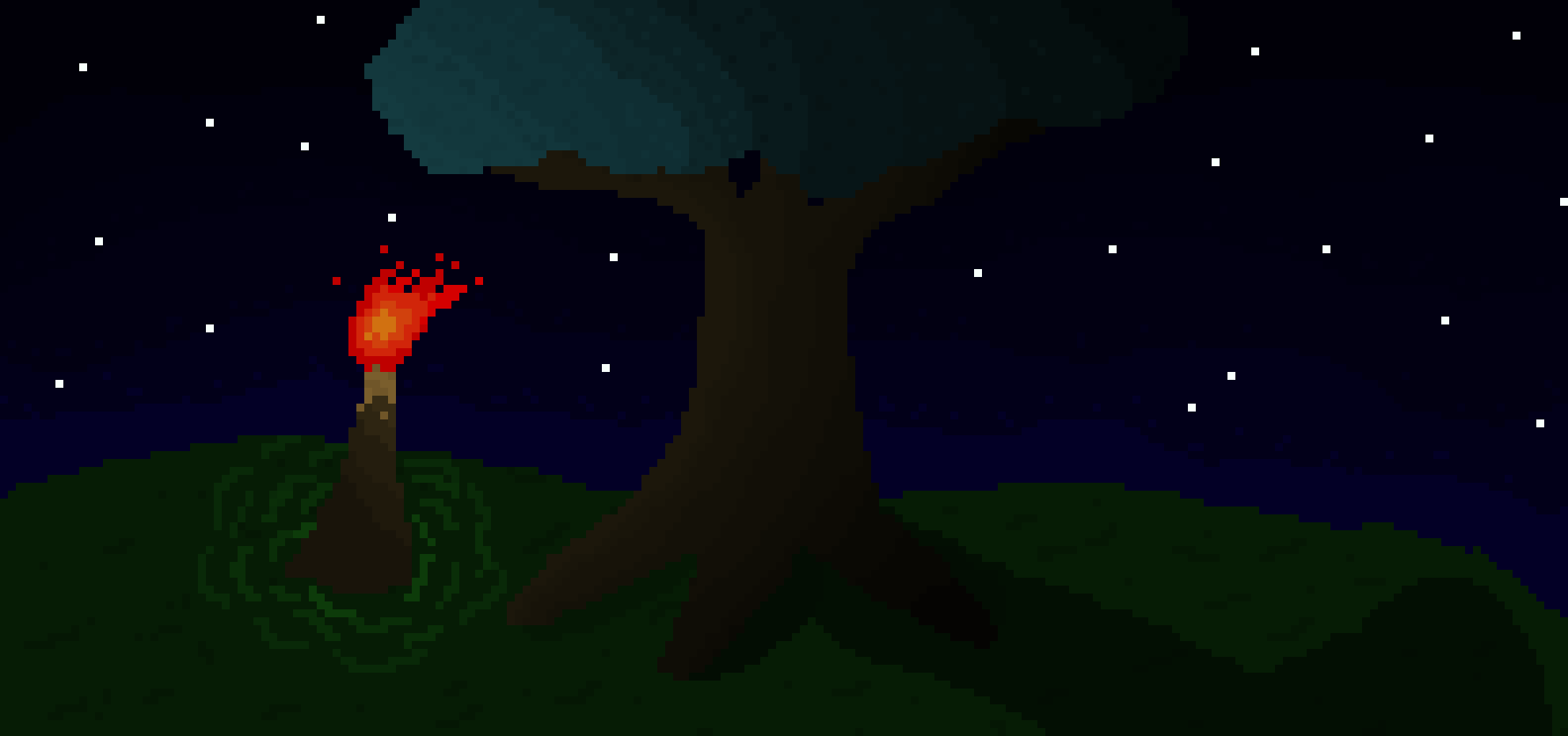 [9664c4] Night time tree