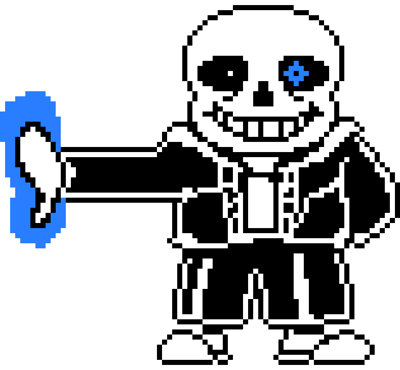 [a1ff20] Shocked Sans with arm out