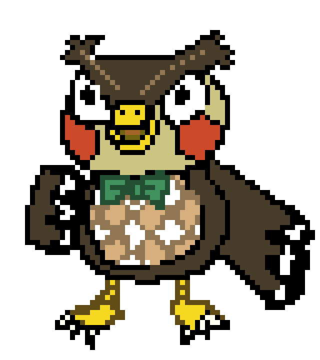 [25bd60] Blathers in Animal Crossing New Horizons