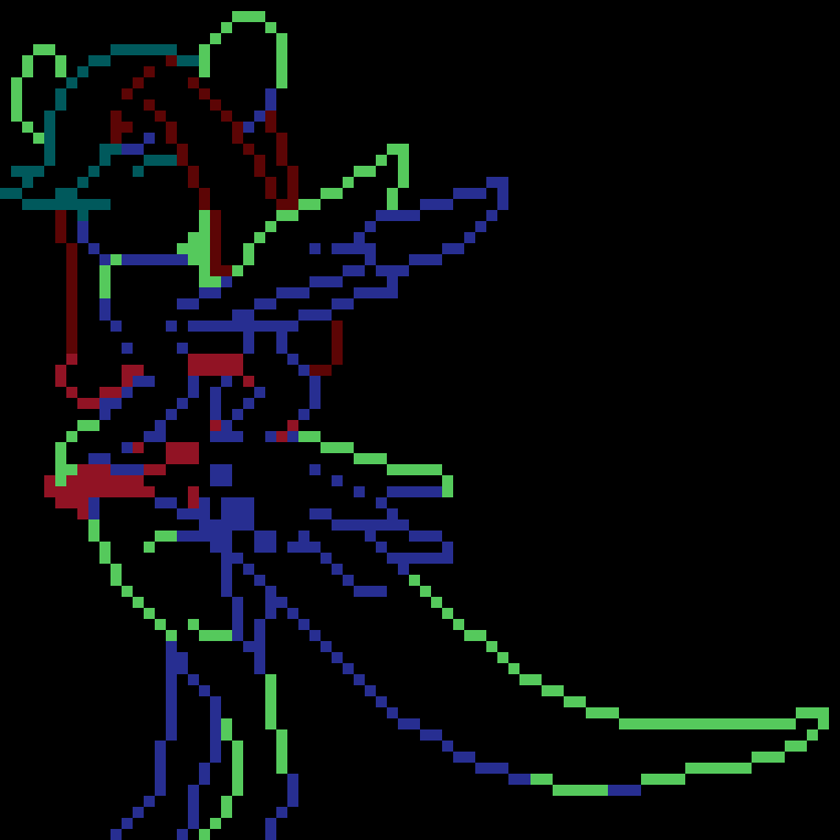 [63ceb7] -Terrie, is currently busy with a sprite, but he's done with the base outlining of it-