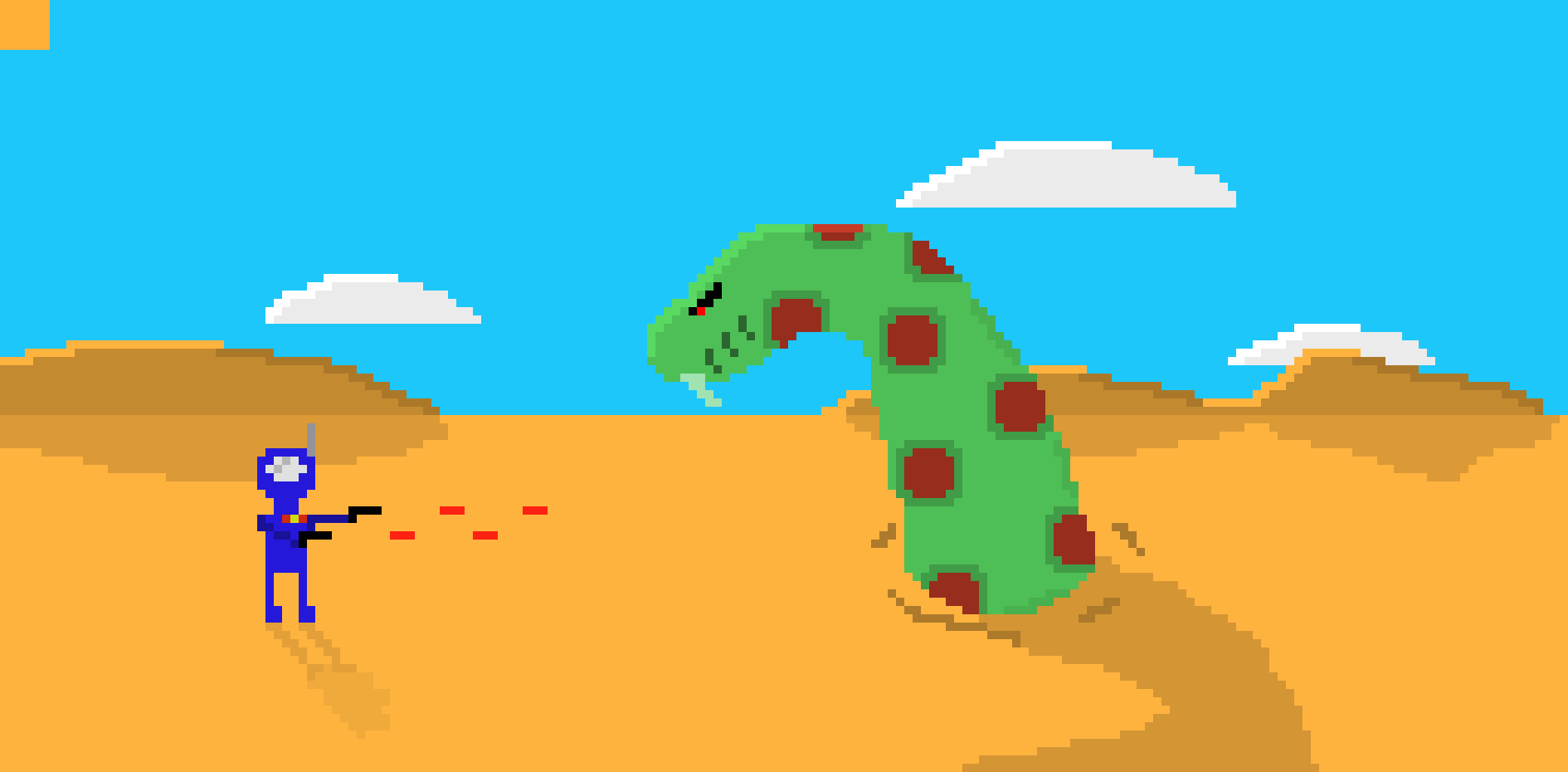 [2b3193] Showdown with a sand serpent