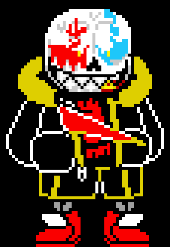 [2b9834] fatal fell: your back for a round two huh (aims blaster and fires at undertale papyrus