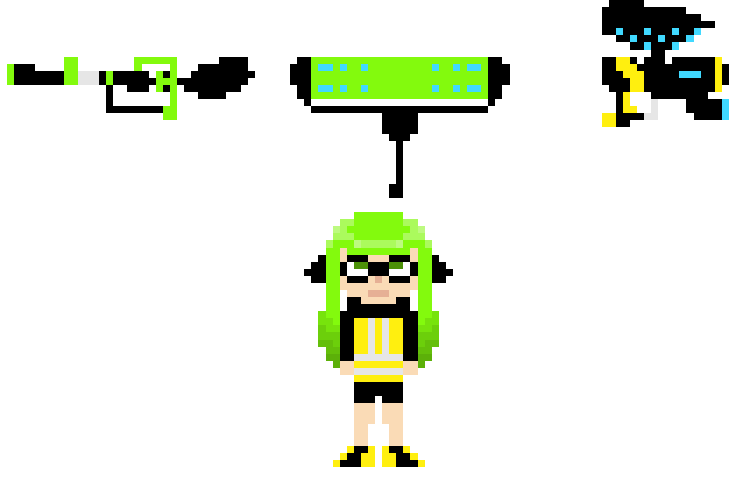 [9664c4] Little Hero Squid with weapons