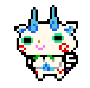 [78a5cd] *He looks at the ice cream machine.* Oh my swirls! *He goes over with Komajiro, and he eats ice cream with him.*}Komasan