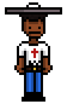 [8e9501] *He looks at sy* He a little confused, but he got the spirit.