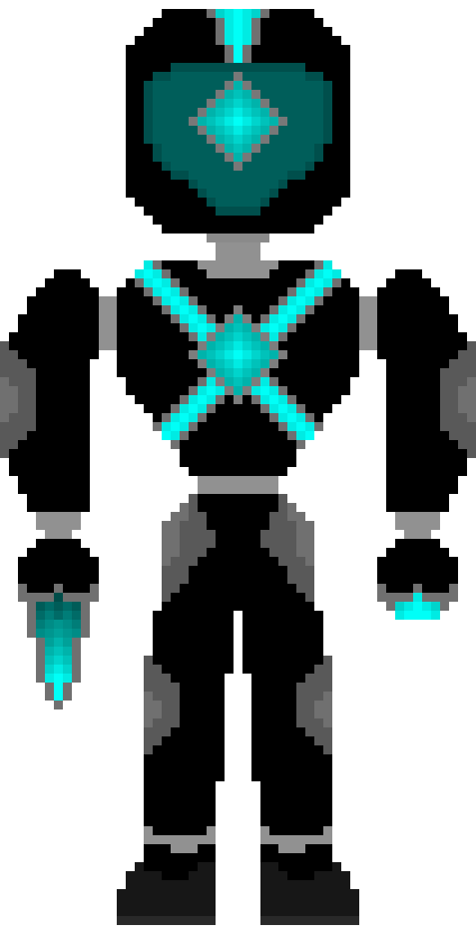 [25d002] *It stares at you coldly, Its eye and core glowing, as well as Its blade* [Engaging Hostile.] {Preparing shock function}