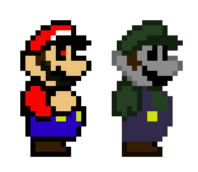 [5a5c9c] (i still gotta do Bowser, Toad, Yoshi, MX, and Stitches((My own Mario.exe))... this is gonna be hell)