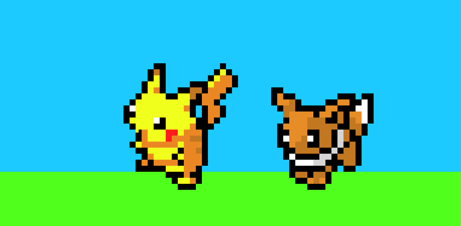 [99c85e] Pikachu and eevee