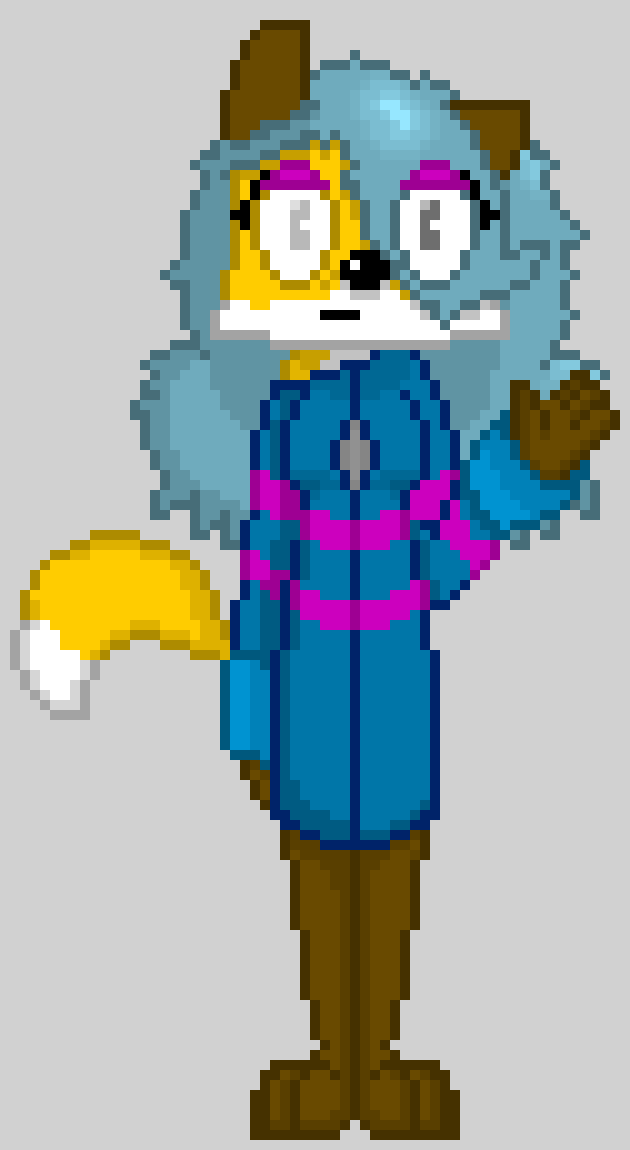 [6d74d1] Well... I guess this is how I will look then... I shaded some stuff and it is fully complete now...