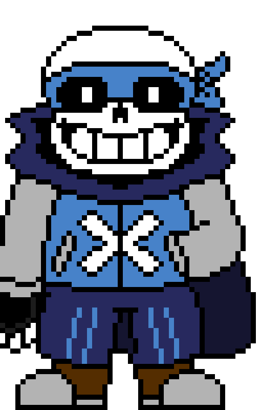 [ac28da] blue bones surround chara