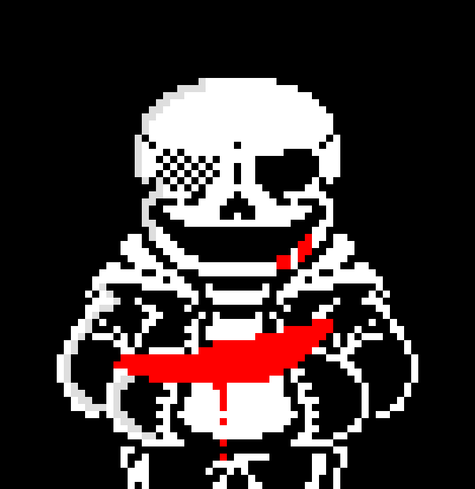 [450a4c] sans last breath: [shoves bone into red and green sans's spine]