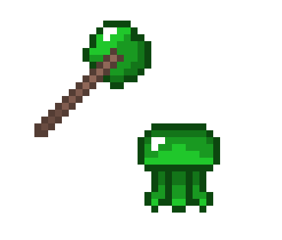 [9664c4] Green Jelly Staff