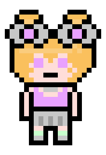 [fa1bf4] Hideko Tadame pixel sprite