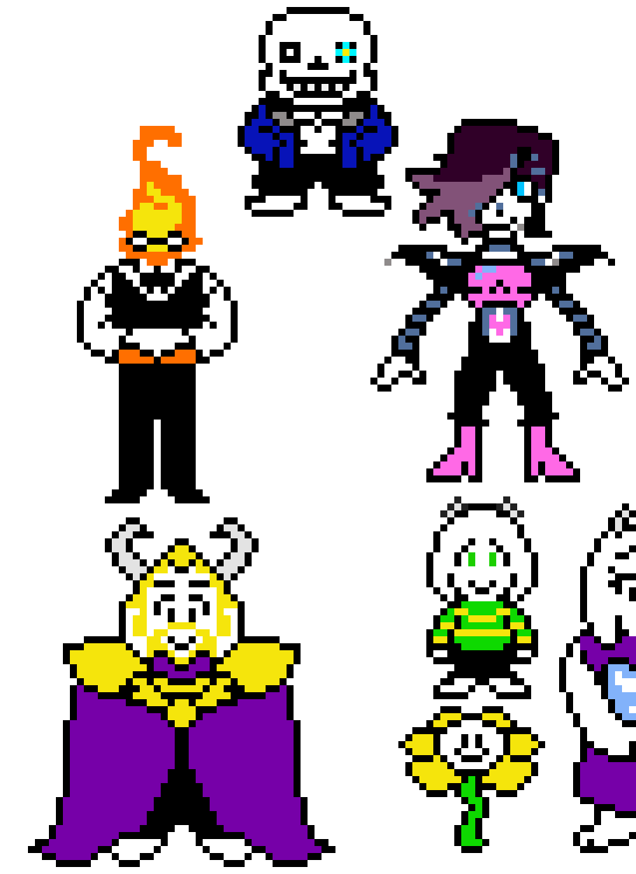 [cb3c25] all the undertale characters my version